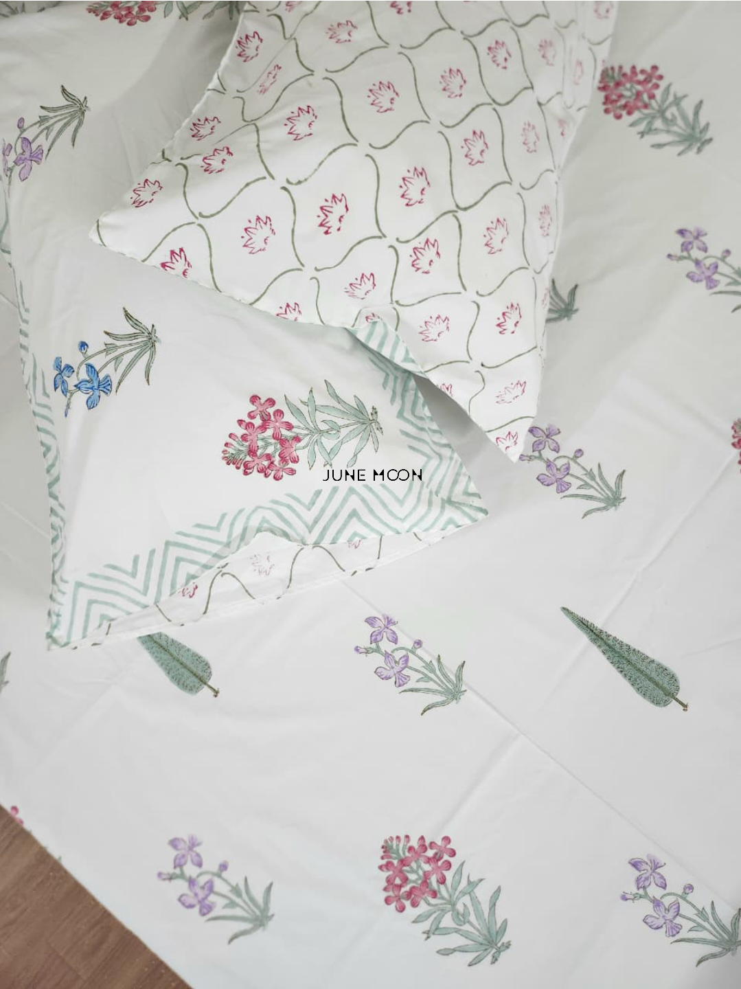 Sweet Hope - Block Printed Bedsheet Set