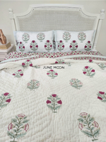 Load image into Gallery viewer, Lady Ruby - Block Printed Muslin Quilt