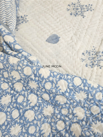 Load image into Gallery viewer, As We Sea - Block Printed Muslin Quilt