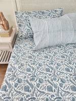 Load image into Gallery viewer, Saira - Block Printed Bedsheet Set
