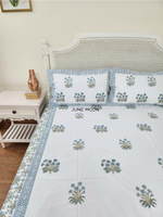 Load image into Gallery viewer, Raaga - Block Printed Bedsheet Set