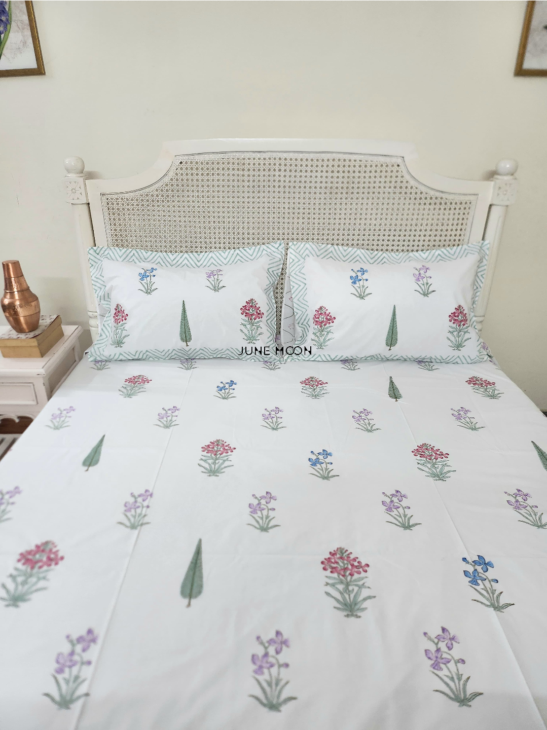 Sweet Hope - Block Printed Bedsheet Set