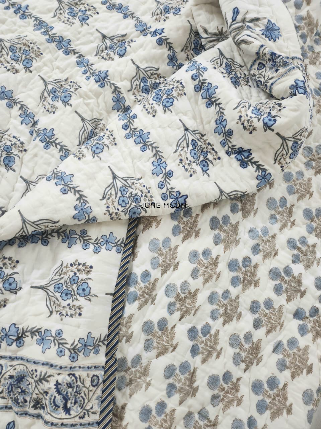 Oh I Sea - Block Printed Muslin Quilt