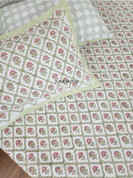 Load image into Gallery viewer, Manmohini - Block Printed Bedsheet Set