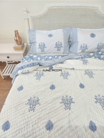 Load image into Gallery viewer, As We Sea - Block Printed Muslin Quilt