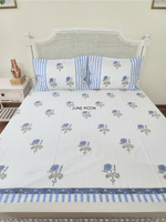 Load image into Gallery viewer, Dutch Evening - Block Printed Bedsheet Set