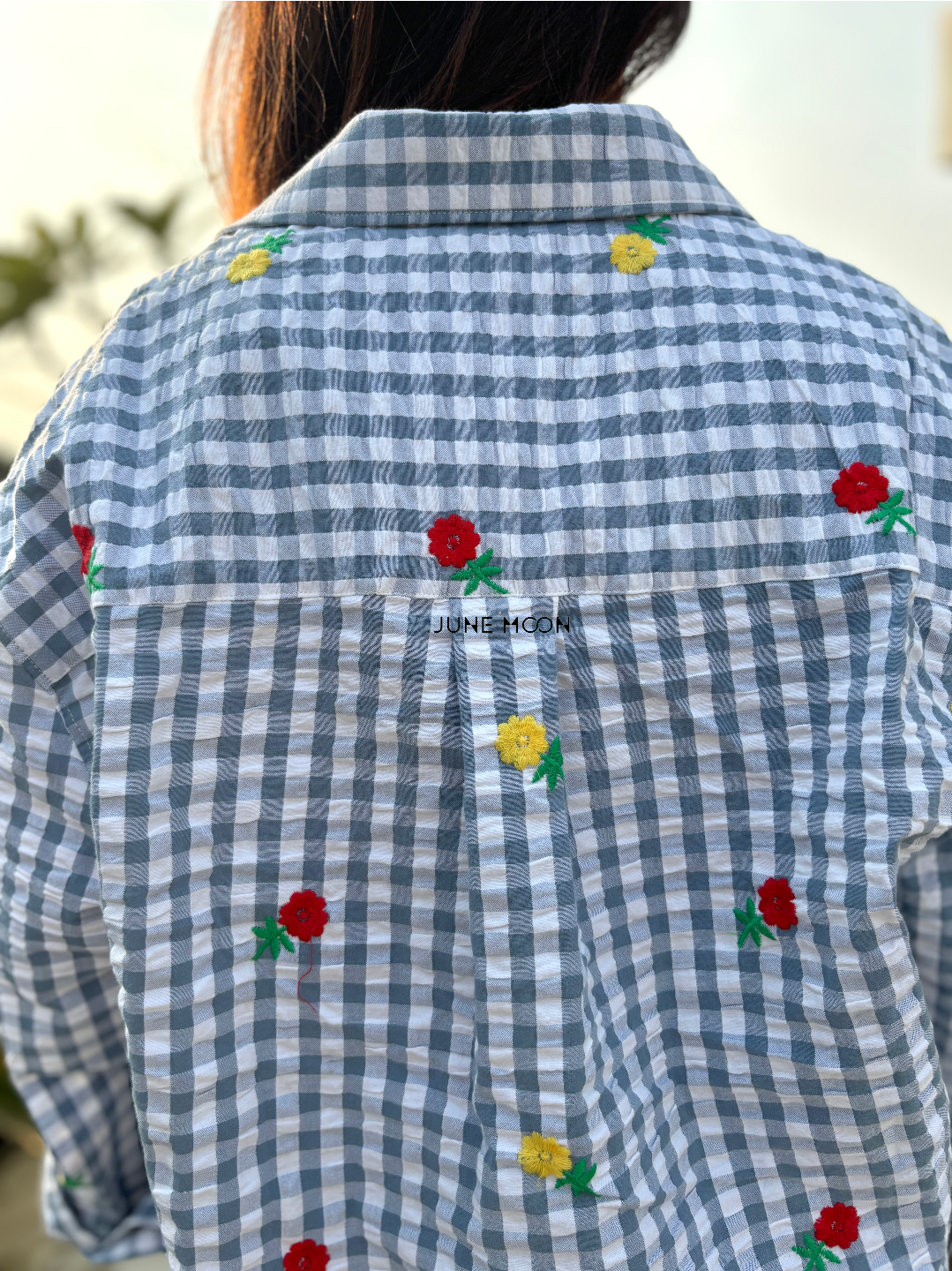 Dainty Drops - Loose Fit Embroidered Shirt