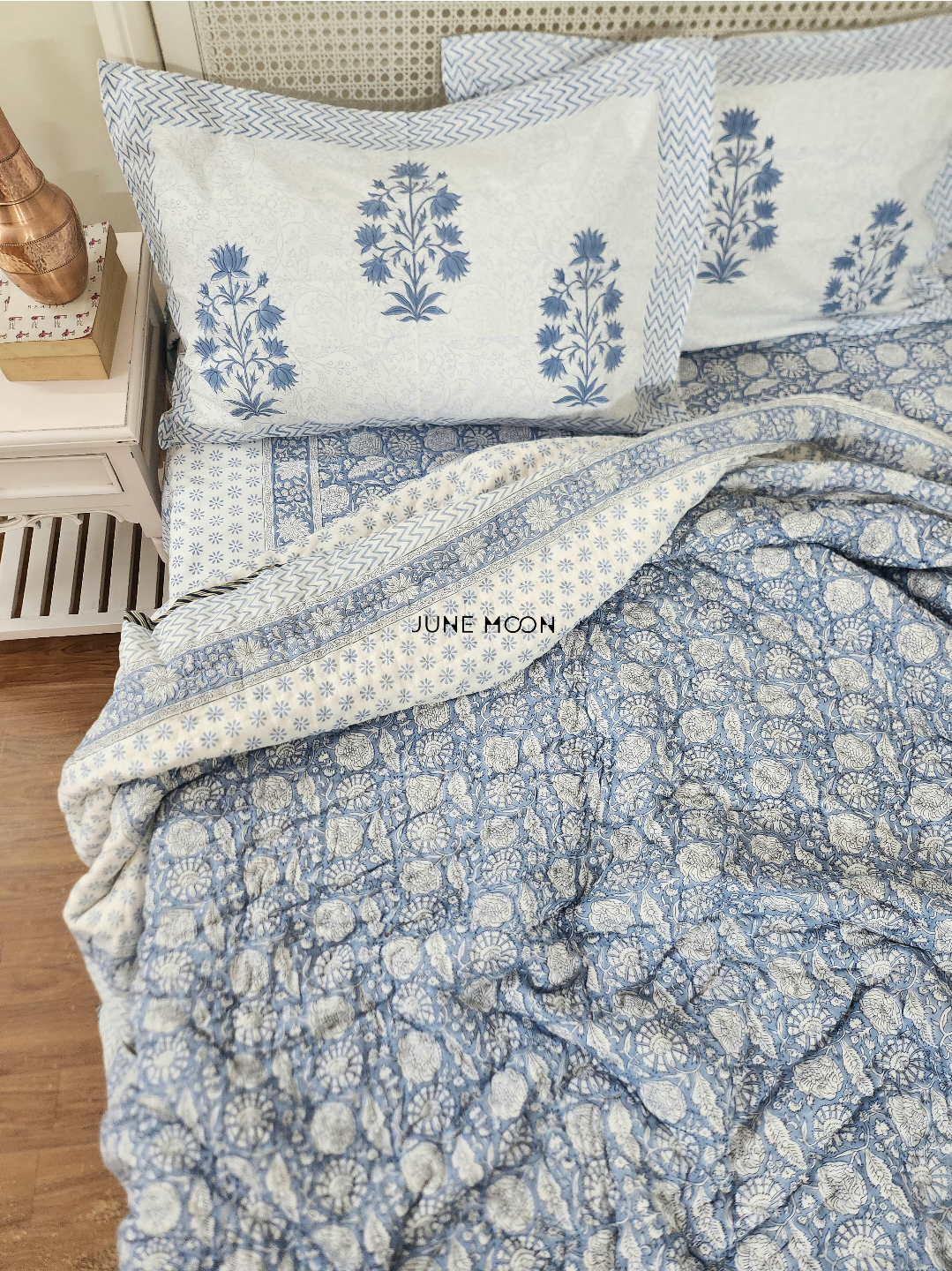 Nyla - Block Printed Muslin Quilt