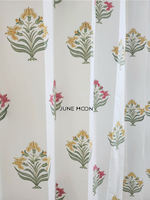 Load image into Gallery viewer, Indian Palette - Block Printed Curtains