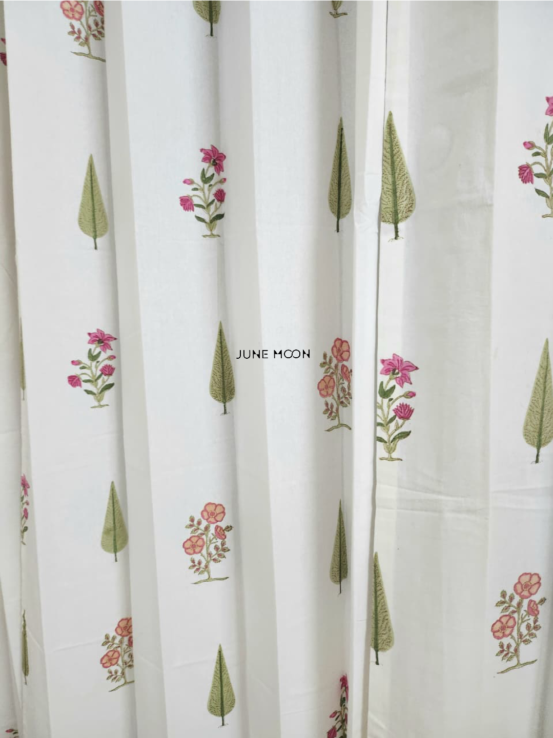 Summer Rouge - Block Printed Curtains