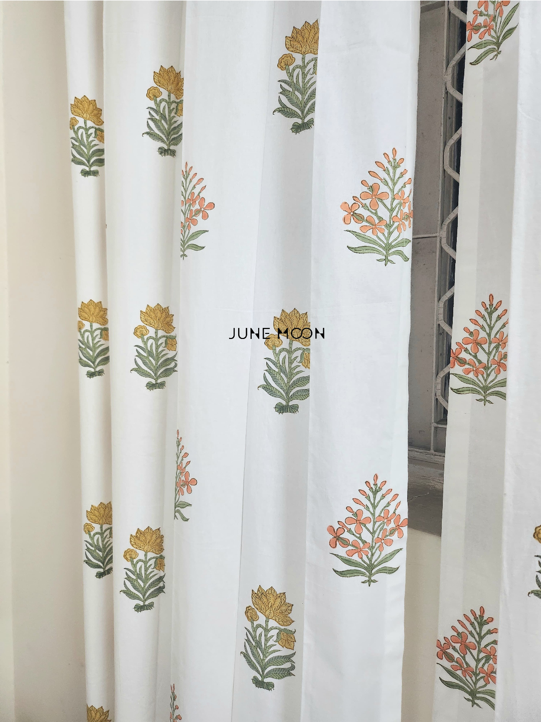 Gold Dust - Block Printed Curtains