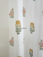 Load image into Gallery viewer, Gold Dust - Block Printed Curtains