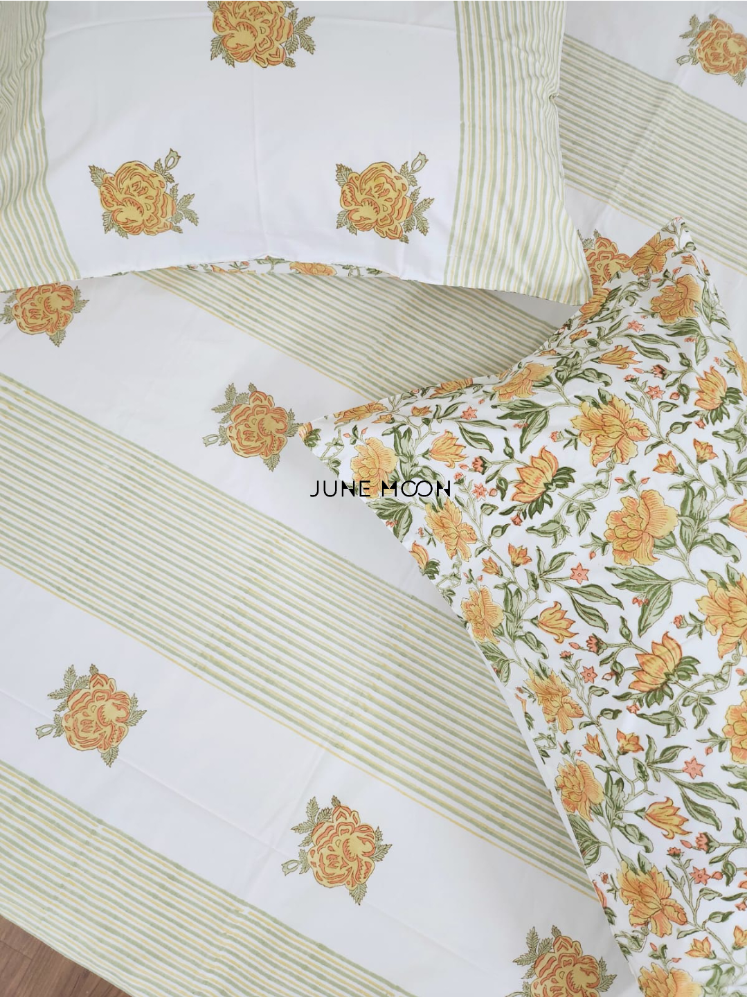 Women of Spring - Block Printed Bedsheet Set