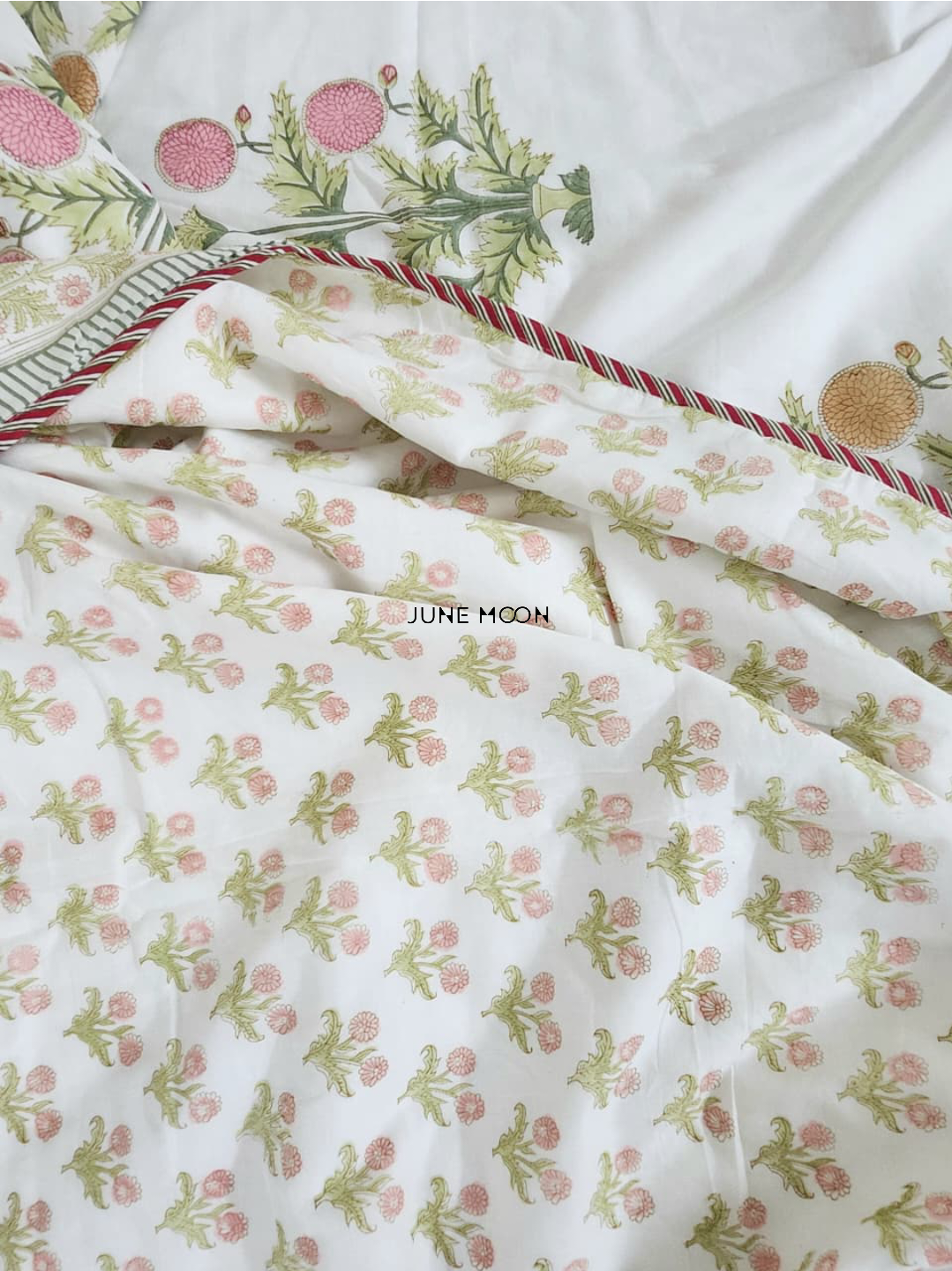 Evening In Rome - Block Printed Muslin Dohar