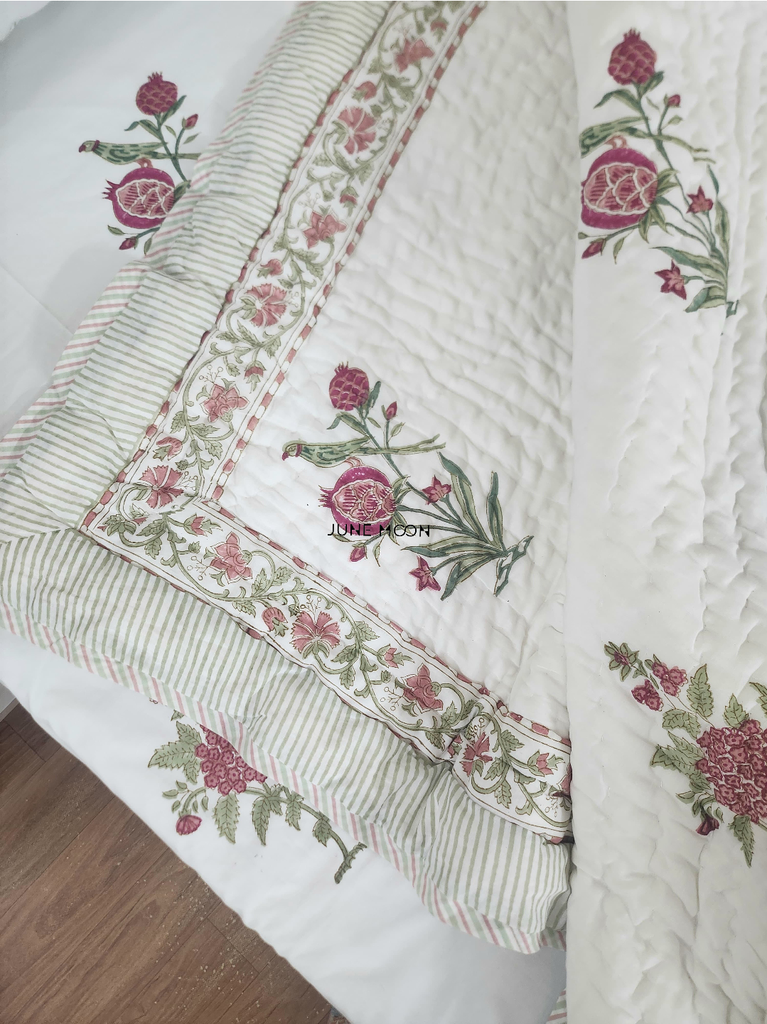 Kudrat - Block Printed Muslin Quilt