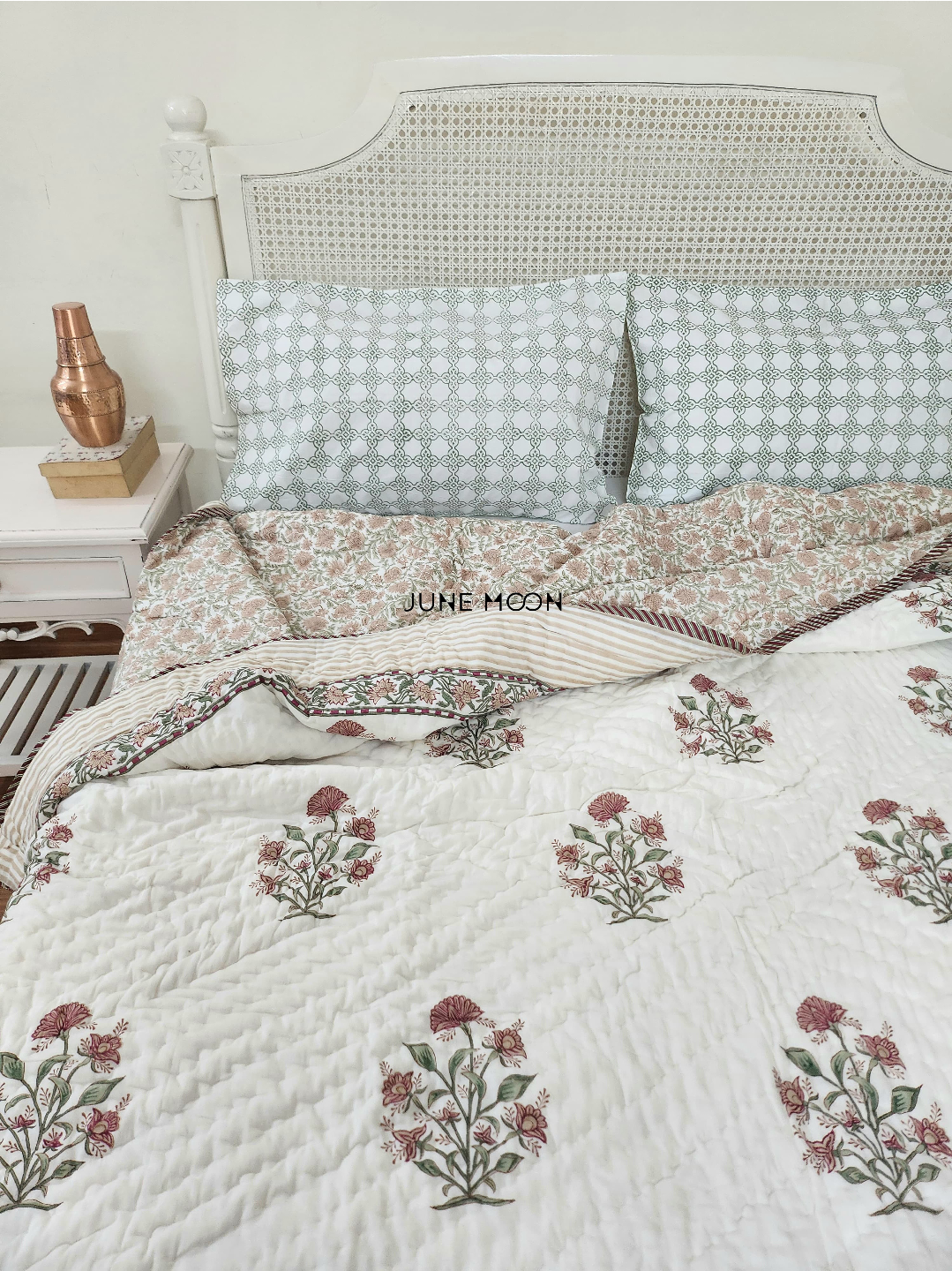 Ghazal - Block Printed Muslin Quilt