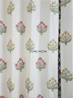Load image into Gallery viewer, Indian Palette - Block Printed Curtains