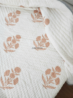 Load image into Gallery viewer, Garden To Earth - Block Printed Muslin Quilt