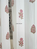 Load image into Gallery viewer, Gul Bano - Block Printed Curtains