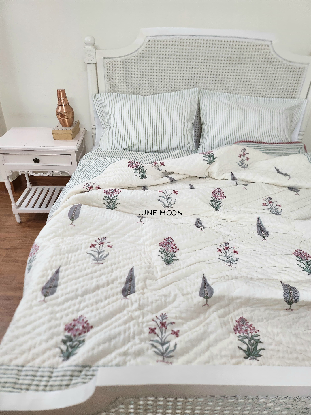 Surmai - Block Printed Muslin Quilt