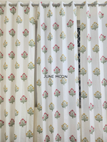 Load image into Gallery viewer, Indian Palette - Block Printed Curtains