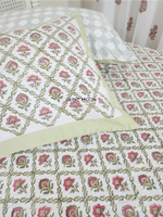 Load image into Gallery viewer, Manmohini - Block Printed Bedsheet Set