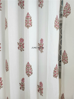 Load image into Gallery viewer, Gul Bano - Block Printed Curtains