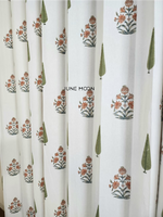 Load image into Gallery viewer, Dhaani - Block Printed Curtains