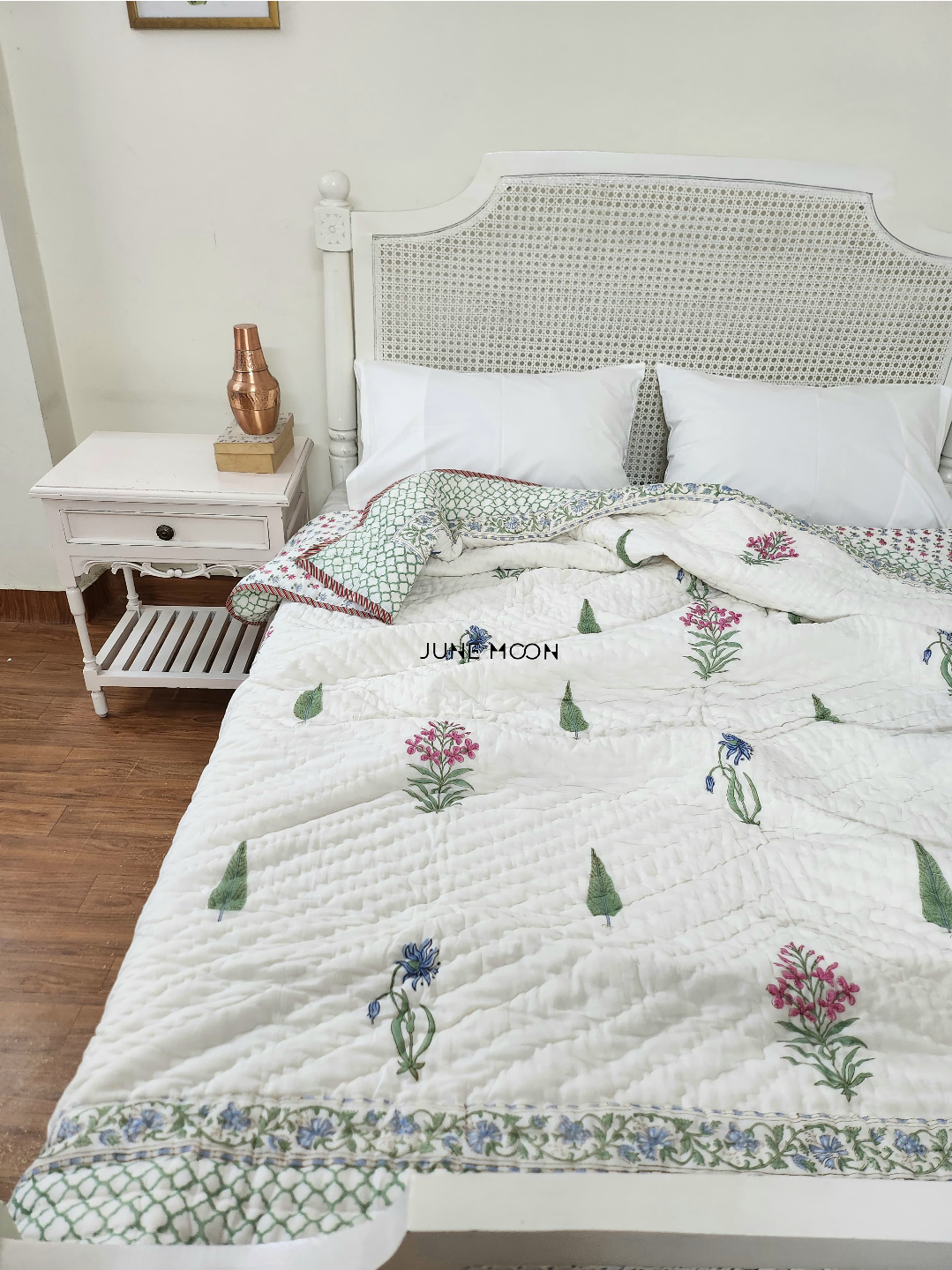 By The Orchard- Block Printed Muslin Quilt
