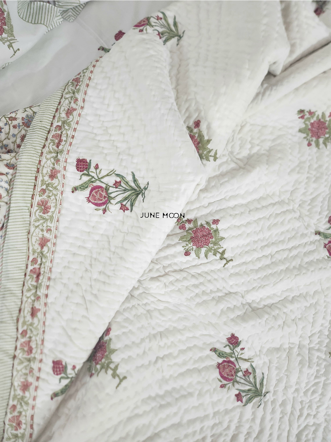 Kudrat - Block Printed Muslin Quilt