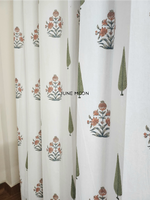 Load image into Gallery viewer, Dhaani - Block Printed Curtains