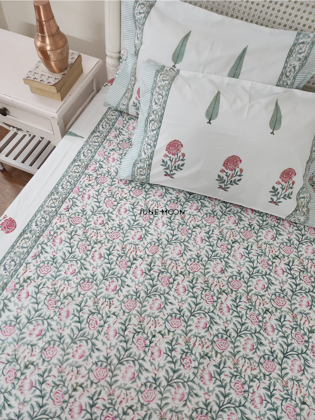 Bahaar - Block Printed Bedsheet Set