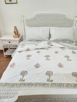 Load image into Gallery viewer, Elle & Rose - Block Printed Muslin Quilt