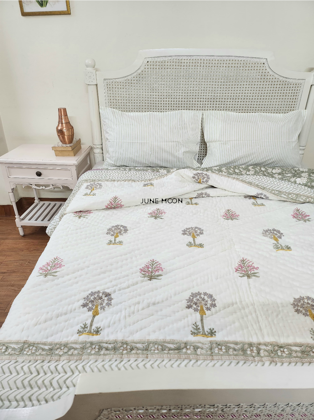 Elle & Rose - Block Printed Muslin Quilt