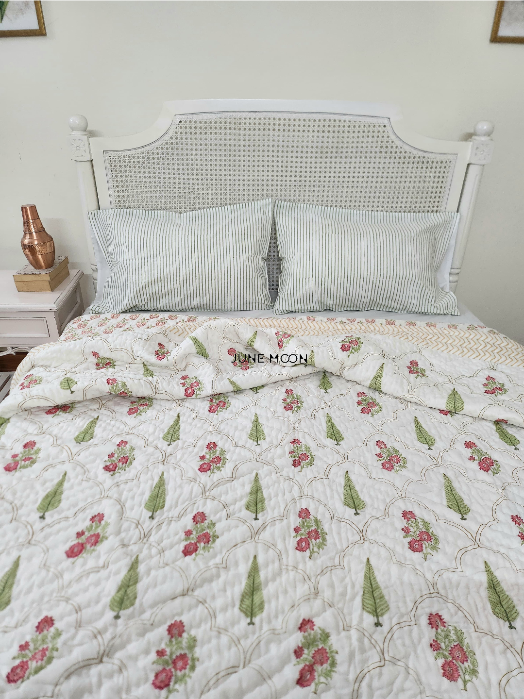 Mehreen - Block Printed Muslin Quilt