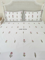 Load image into Gallery viewer, For Your Eyes - Block Printed Bedsheet Set