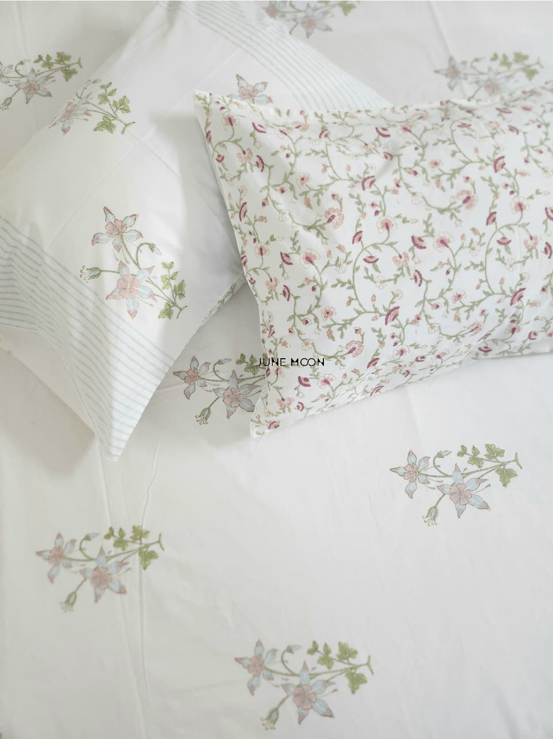 Darling Dainty - Block Printed Bedsheet Set