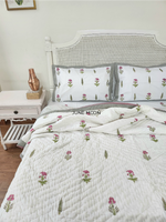 Load image into Gallery viewer, For Your Eyes - Block Printed Muslin Quilt