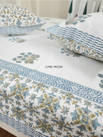 Load image into Gallery viewer, Raaga - Block Printed Bedsheet Set