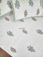 Load image into Gallery viewer, Very Merry - Block Printed Bedsheet Set