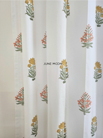 Load image into Gallery viewer, Gold Dust - Block Printed Curtains