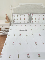 Load image into Gallery viewer, For Your Eyes - Block Printed Bedsheet Set
