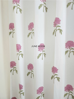 Load image into Gallery viewer, Lady Lilac - Block Printed Curtains