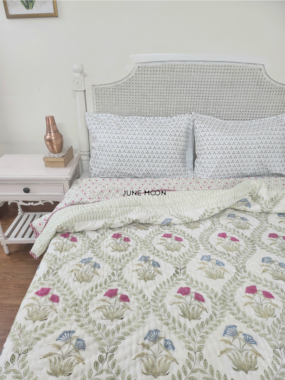 Indian Palette - Block Printed Muslin Quilt
