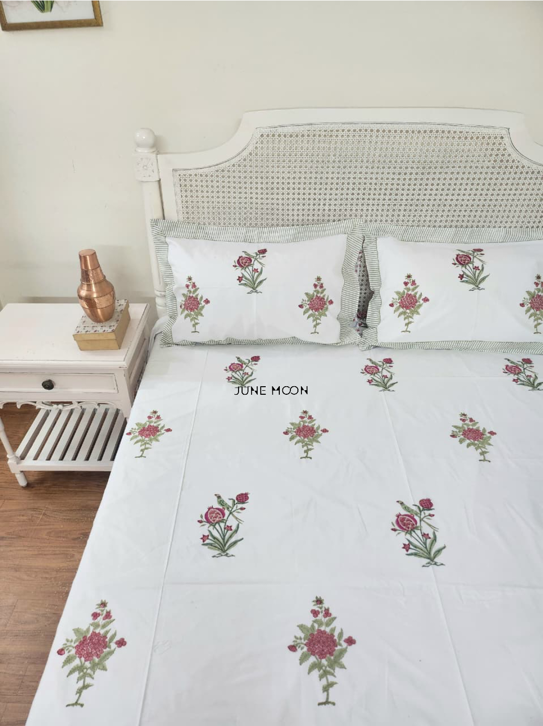 Kudrat - Block Printed Bedsheet Set