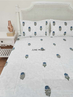 Load image into Gallery viewer, Sitaara - Block Printed Bedsheet Set