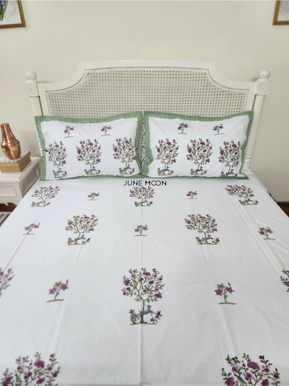 Floresta - Block Printed Bedsheet Set