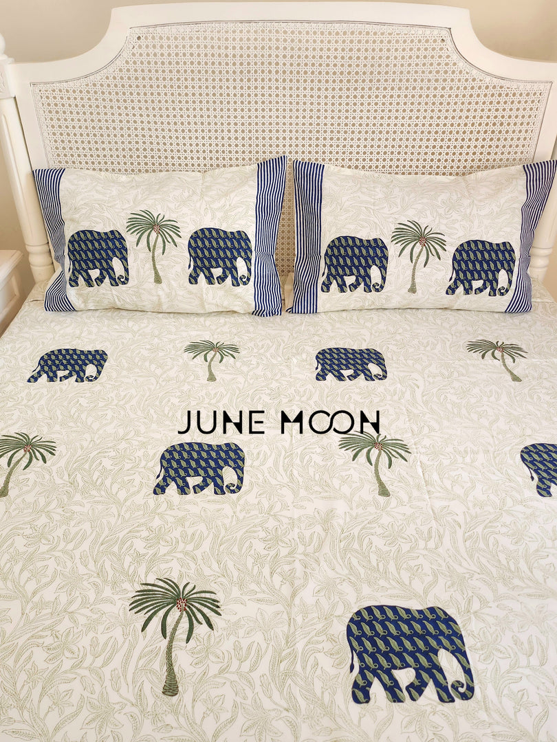 Song of India - Block Printed Bedsheet Set