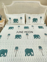 Load image into Gallery viewer, Classic Tales - Block Printed Bedsheet Set
