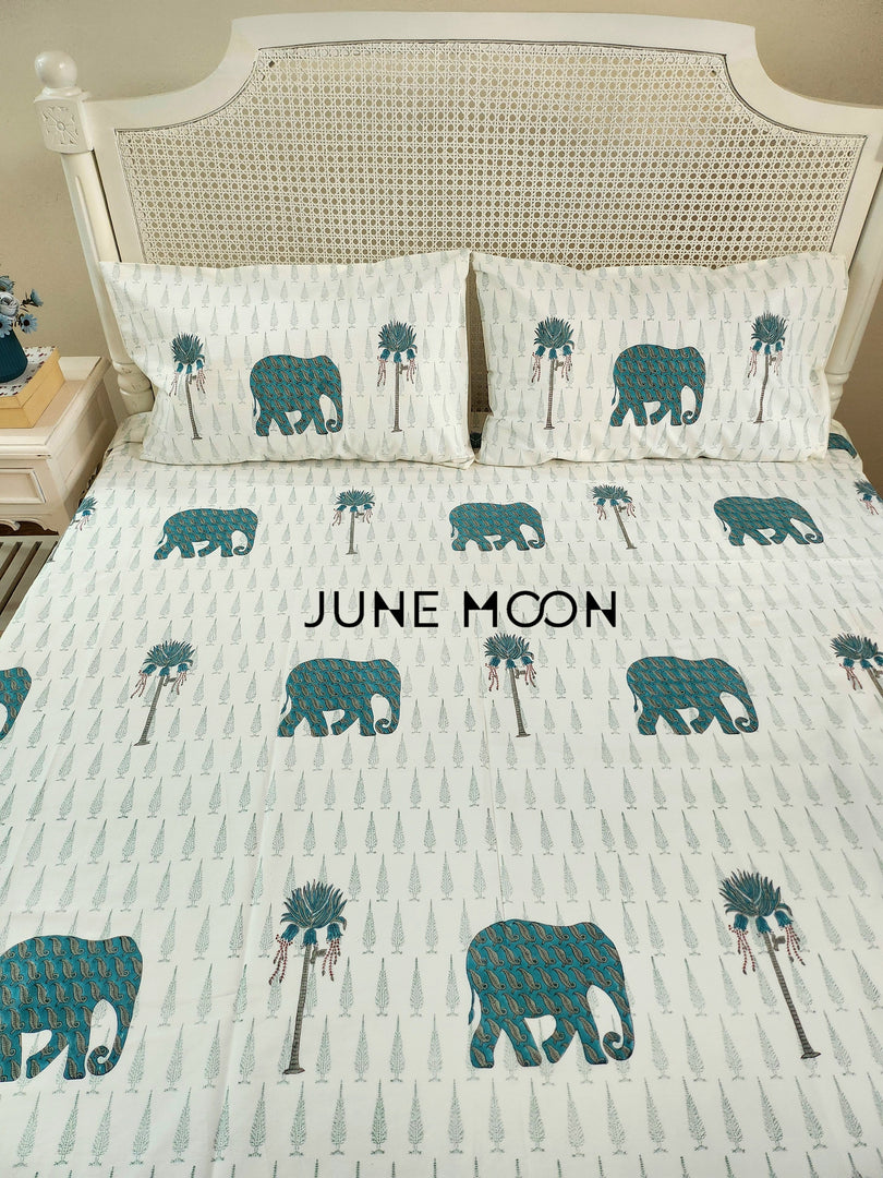 Classic Tales - Block Printed Bedsheet Set